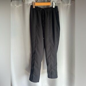ZARA Black Tailored Jogger Pants XS | Elastic Waist Chic Minimalist
